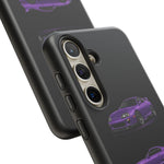MK4 Supra Phone Case Purple, Three-View Vector Cover