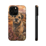 Border Terrier Earthy Watercolor Art Tough Phone Case