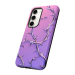 Chrome Thorn Vine Phone Case Vaporwave Tough Cover