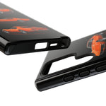 C3 Corvette Art Phone Case Orange, Three-View Vector Cover, Gift