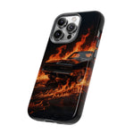 Black Charger Classic Muscle Flames Tough Phone Case Cover Gift