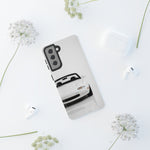 White NA Miata Phone Case, Retro MX5 Roadster Cover, Gift for Car Guys