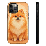 Pomeranian Tiny Fox Fluffy Art Tough Phone Case