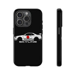 R34 Skyline Japanese Flag Race Car Phone Case | JDM GT-R Tough Cover