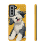 Sheepdog Hair Flip Phone Case Funny Dog Lover Gift