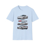 Silver 2007 C6 Z06 Illustration T-Shirt | Sports Car Trio
