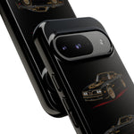 Trans Am Phone Case Black Gold, Three-View Vector Tough Cover