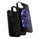 Holographic Skull Phone Case, Shattered Glass Iridescent Cover