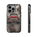 F100 Phone Case, Red White Classic Truck Foggy Road Cover, Gift