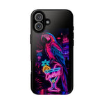 Neon Parrot Cocktails phone case | Tough Cases