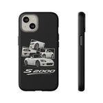 White S2000 Roadster Collage JDM Tough Phone Case Cover Gift
