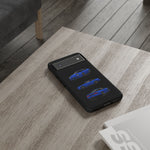 Blue 180SX JDM Sports Car Phone Case Tough Multi View