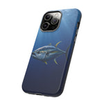 Yellowfin Tuna Phone Case, Deep Blue Water Tough Cover, Gift