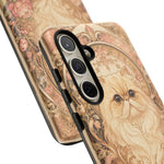 Persian Cat Floral Art Nouveau Tough Phone Case