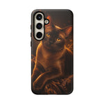 Burmese Golden Sable Portrait Art Tough Phone Case