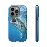 Spanish Mackerel Strike Phone Case Saltwater Fishing Gift for Anglers