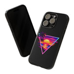 Synthwave Sunset Triangle Phone Case Retro Vaporwave Case