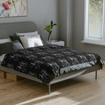 1965 Mustang Microfiber Throw Blanket Classic Muscle Car Gift