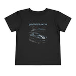 Viper ACR Toddler T-Shirt – Black with Racing Stripes Kids Car Tee