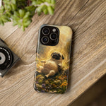 Pug in Sunbeams phone case | Dog Lover Tough Cover