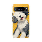 Sheepdog Hair Flip Phone Case Funny Dog Lover Gift