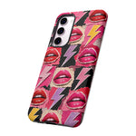 Pop Art Lips and Lightning Bolt Phone Case
