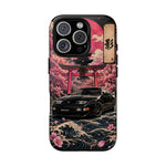 Black 300ZX Phone Case, Cherry Blossom Torii Art Tough Cover