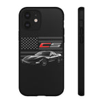 Black C5 Phone Case American Sports Car Tough Cover Gift