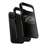 Black 4th Gen Camaro Z28 Sports Car Phone Case | Black Muscle Car Illustration