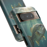 Largemouth Bass Phone Case, Sunlit Underwater Tough Cover, Gift
