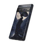 Geisha Parasol Moonlight Art Tough Phone Case