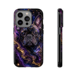 French Bulldog Galaxy Marble Art Tough Phone Case
