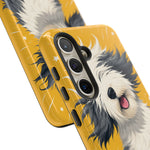 Sheepdog Hair Flip Phone Case Funny Dog Lover Gift