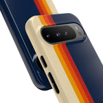 Retro Rainbow Stripe Phone Case | Tough Phone Case
