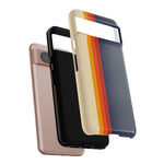 Retro Rainbow Stripe Phone Case | Tough Phone Case
