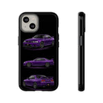 Purple R33 Skyline GTR JDM Sports Car Phone Case Tough Multi View