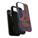 Neon Cowboy Boot phone case | High Noon Saloon design