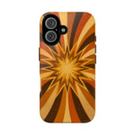 Gold Starburst 70s Retro Art Tough Phone Case