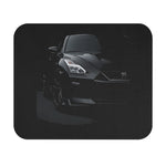 Black R35 GT-R Front View Mouse Pad | Sports Car Racing Desk Mat