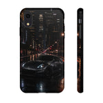 370Z City Prowl Tough Phone Case Black Sports Car at Night
