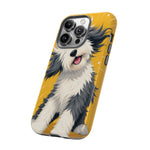 Sheepdog Hair Flip Phone Case Funny Dog Lover Gift