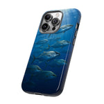 Amberjack School Phone Case, Open Water Sunlight Tough Cover