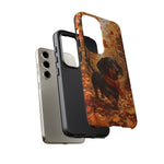 Dachshund Autumn Stroll Dog Tough Phone Case