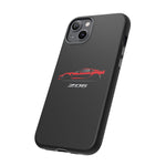 Red C7 Z06 Phone Case for Chevy Sports Car Enthusiasts, Tough Cover