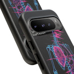 Neon Anatomical Skeleton Phone Case | Internal Displacement Art