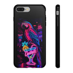 Neon Parrot Cocktails phone case | Tough Cases