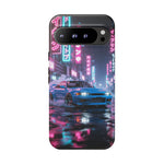 Skyline GT-R Tokyo Rain JDM Night Art Tough Phone Case