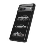 Silver Hakosuka Skyline Classic Sports Car Tough Phone Case for JDM Fans