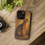Abyssinian Warm Ticked Portrait Art Tough Phone Case