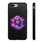 Weeping Angel Statue Vaporwave Phone Case Gothic Cosmic Tough Case